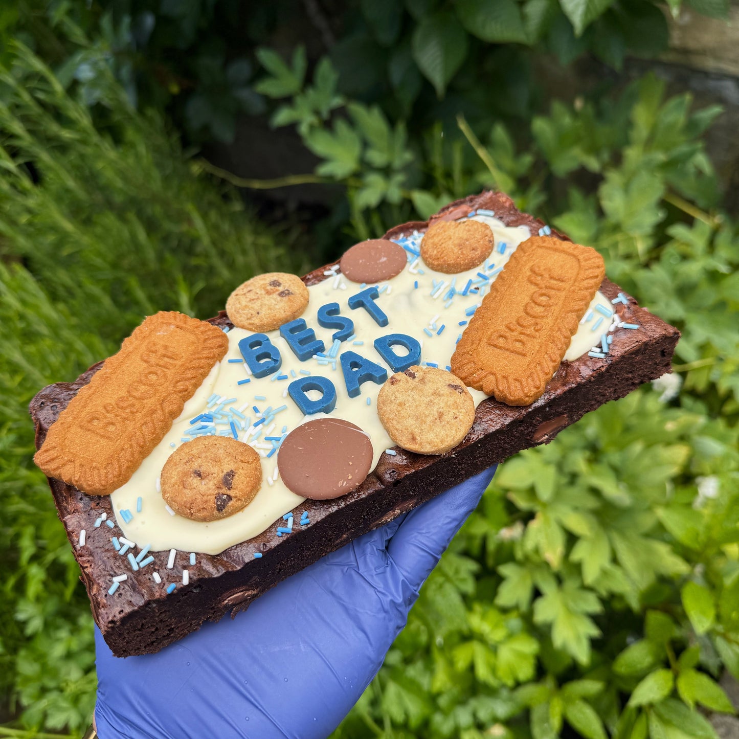 'BEST DAD' Brownie Slab