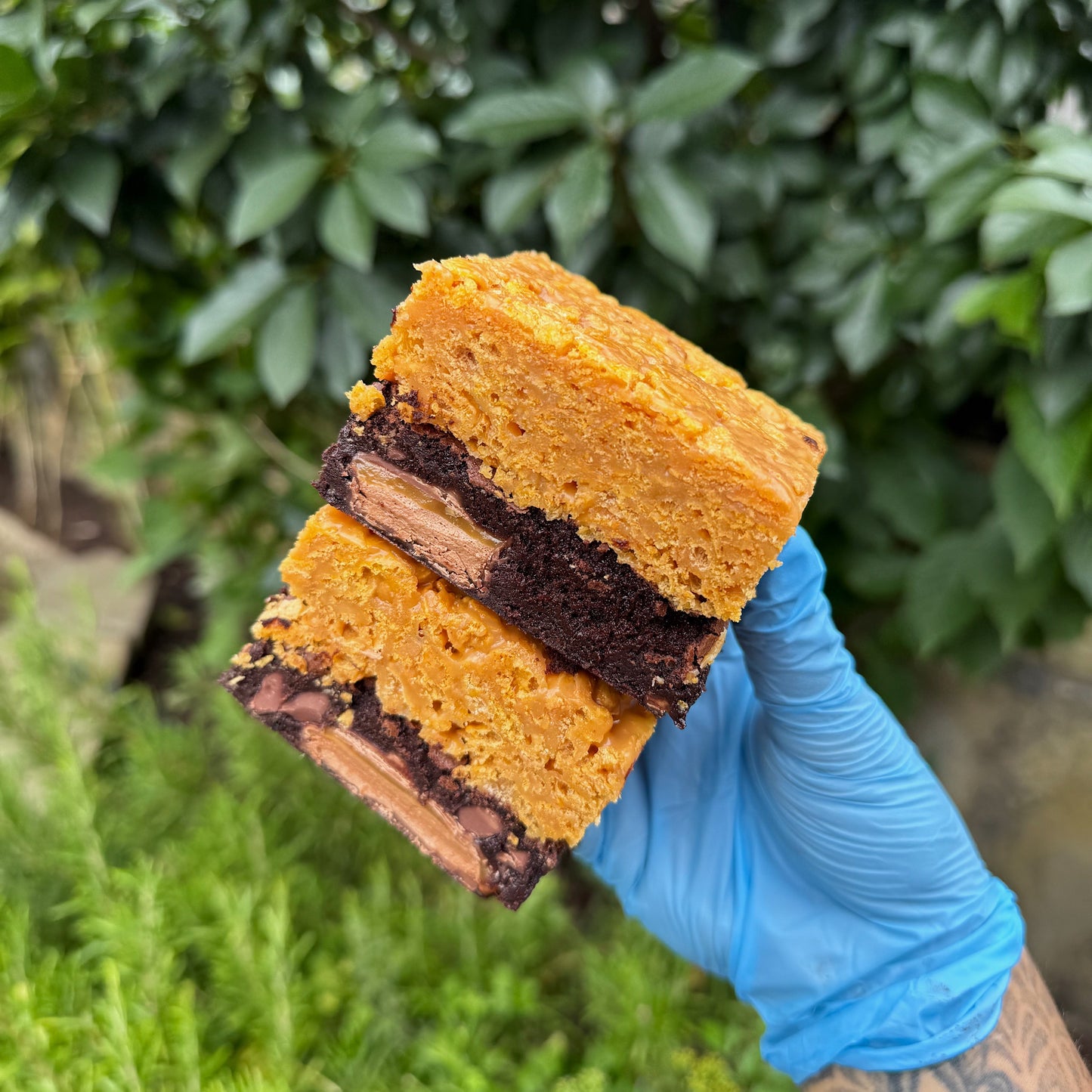 Mars Bar Caramel Cornflake Brownie