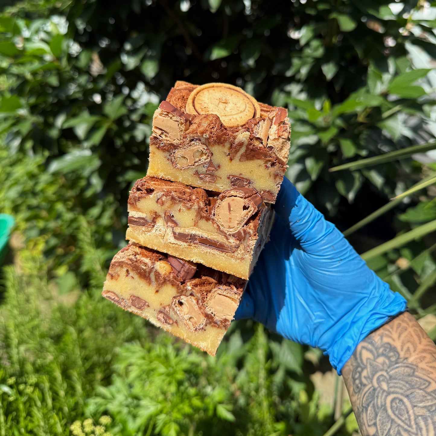 Kinder & Nutella Blondie