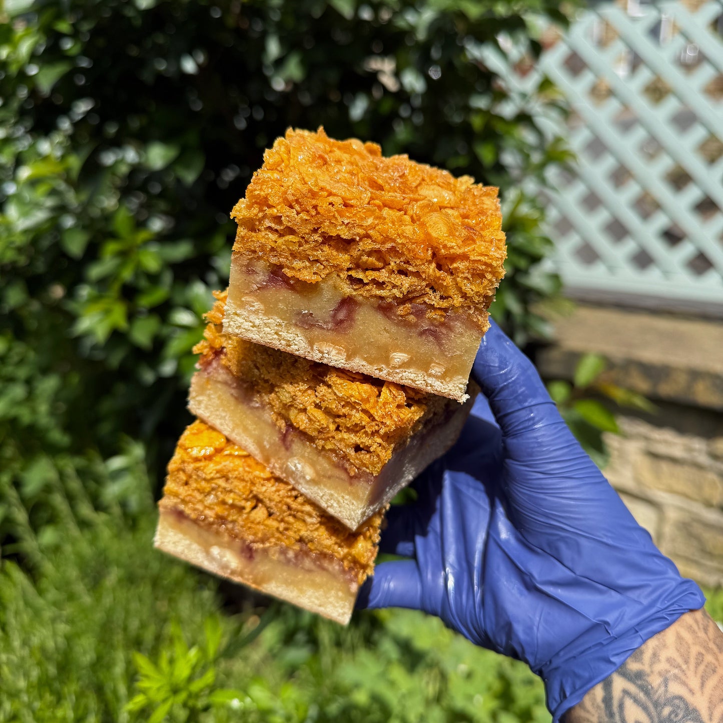Old School Cornflake Tart Blondie