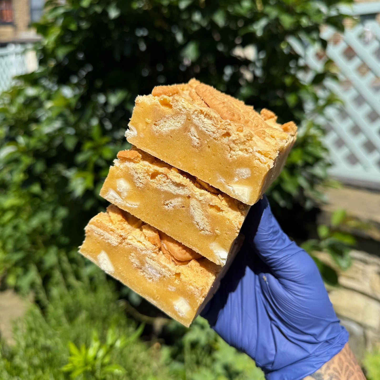 Custard Cream Blondie
