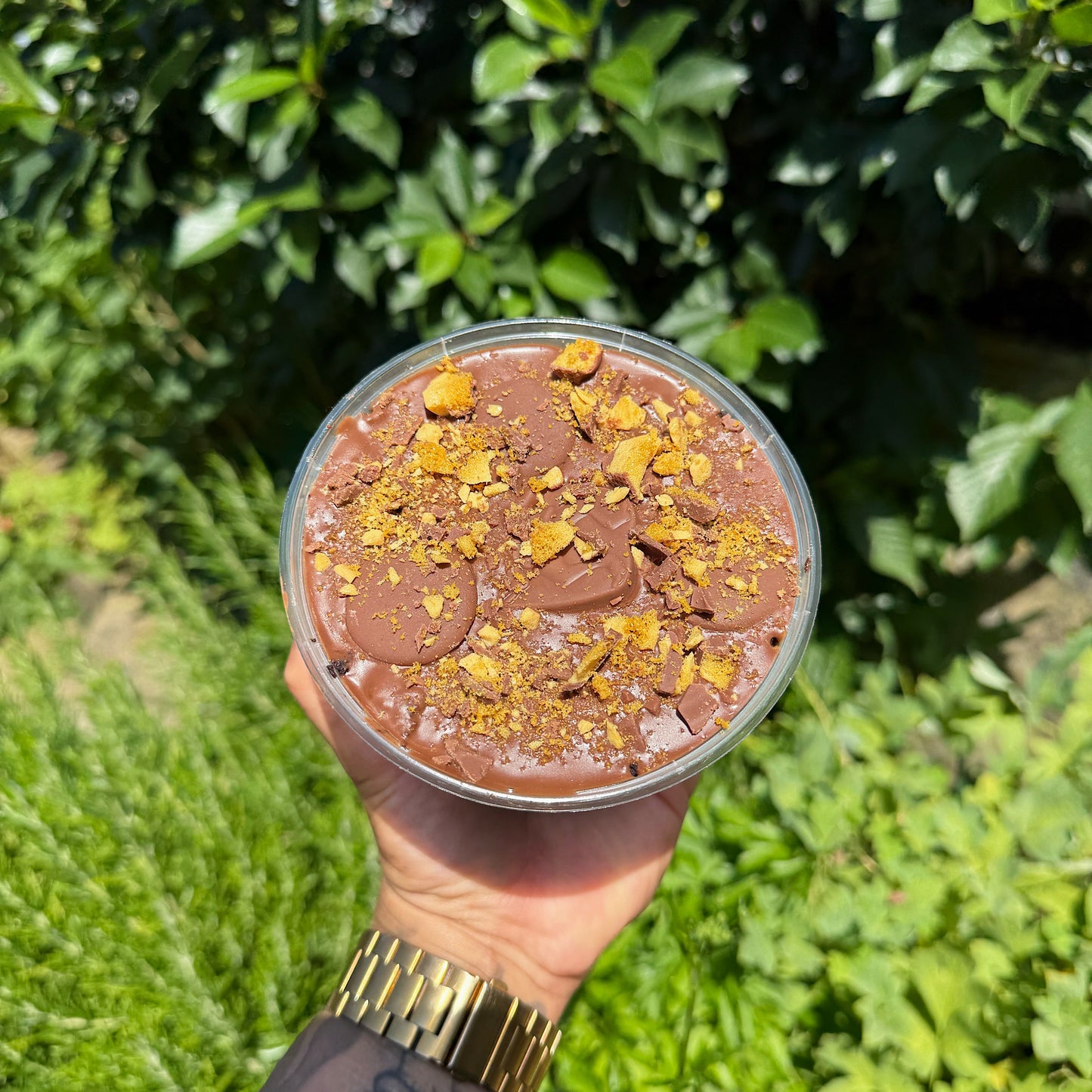 Caramel Chaos Brownie Buckets